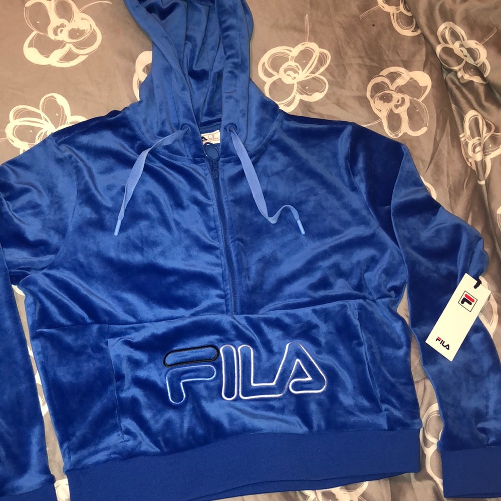 New Fila Half Zipped hoodie